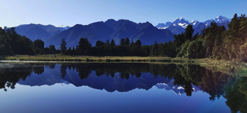 Mirror Lake Matheson - Fox Glacier New Zealand